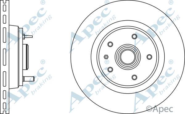 APEC BRAKING Тормозной диск DSK956